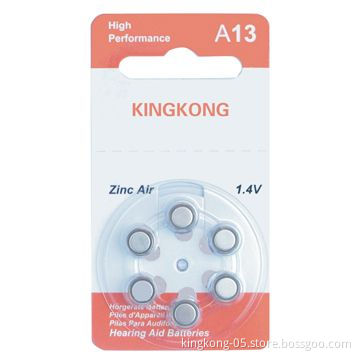 1.4V Hearing Aid Battery for BTE and ITE Battery